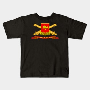 33rd Field Artillery w Br - Ribbon Kids T-Shirt